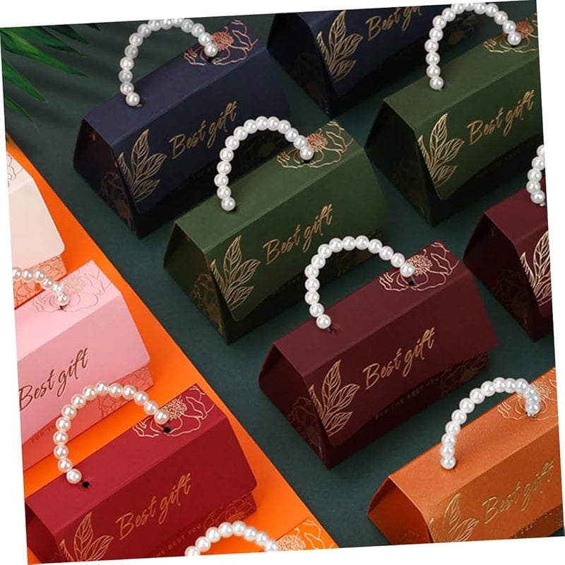 Red Royal Style Wedding Candy Boxes 6Pcs Decorative Storage Cases For Party Favor - Image 5